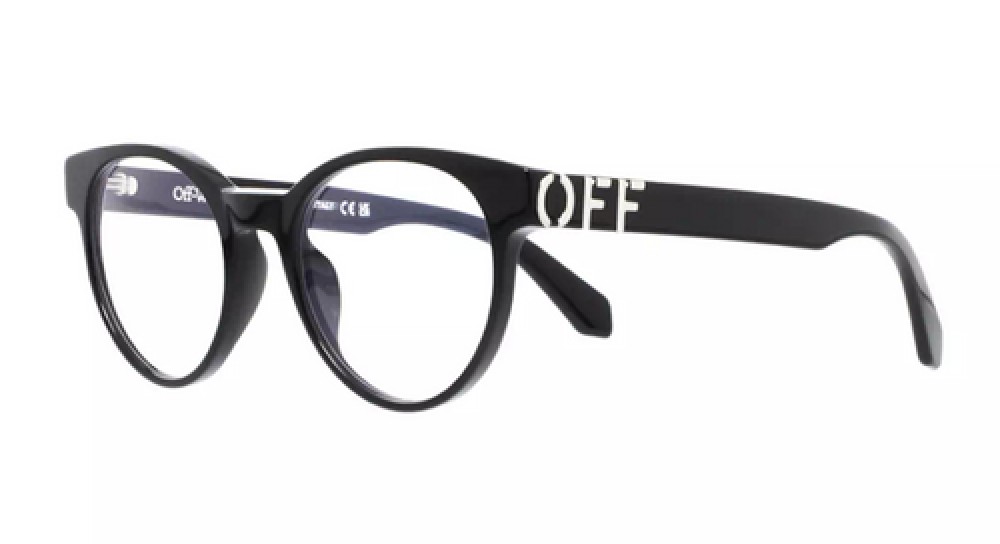 Off-White OERJ068 - 1000 - 50 Brillenfassungen Schwarz Kissenform (Abgerundet)
