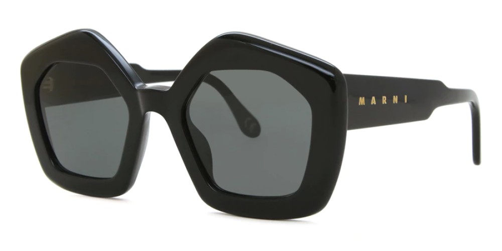 Marni RQ3 Laughing Waters Salty - 51 Sonnenbrillen Schwarz Eckig