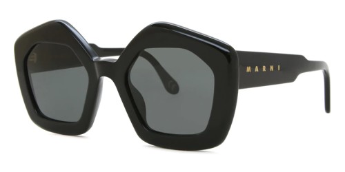 Marni RQ3 Laughing Waters Salty - 51 Sonnenbrillen Schwarz Eckig
