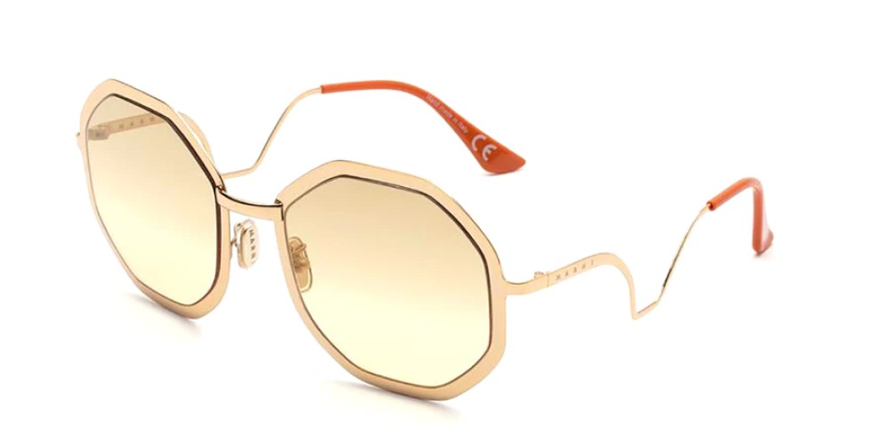 Marni SJP Kamiora Mine Oro - 58 Sonnenbrillen Gold Eckig