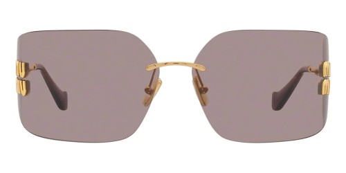 MIU MIU MU 54YS - 5AK06I - 80 Sonnenbrillen Gold Eckig