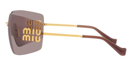 MIU MIU MU 54YS - 5AK06I - 80 Sonnenbrillen Gold Eckig