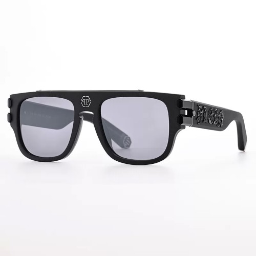 Philipp Plein SPP011X PURE PLEASURE LONDON - 0703 - 55 Sonnenbrillen Schwarz Eckig