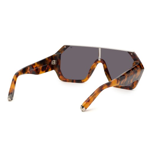Philipp Plein SPP047 HEXAGON CAMOU - 0728 Sonnenbrillen Havanna Flacher Oberteil