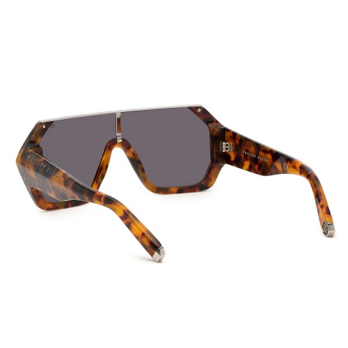 Philipp Plein SPP047 HEXAGON CAMOU - 0728 Sonnenbrillen Havanna Flacher Oberteil