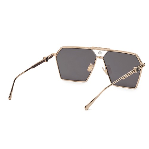 Philipp Plein SPP076M STUD - 0301 - 66 Sonnenbrillen Roségold Eckig