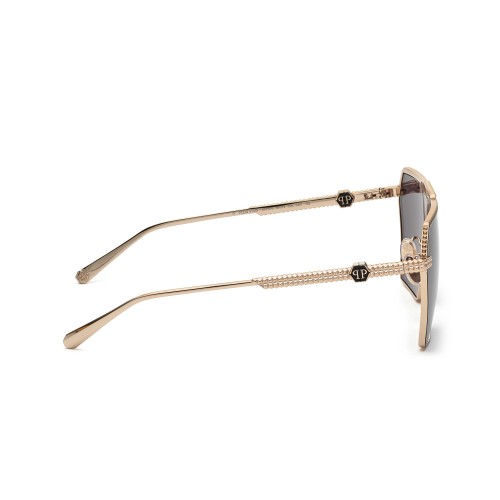 Philipp Plein SPP076M STUD - 0301 - 66 Sonnenbrillen Roségold Eckig