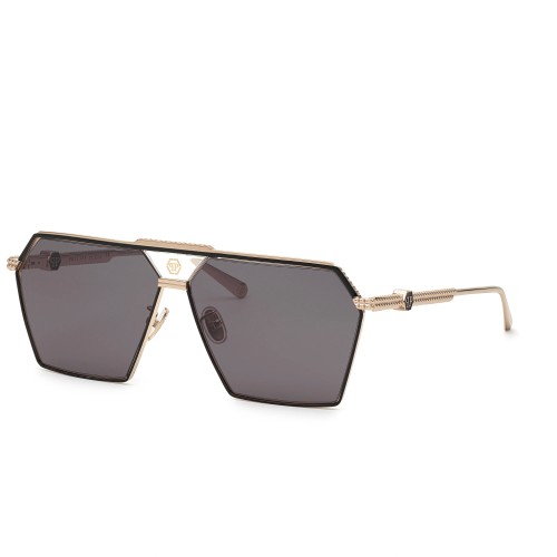Philipp Plein SPP076M STUD - 0301 - 66 Sonnenbrillen Roségold Eckig