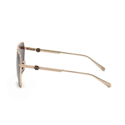 Philipp Plein SPP076M STUD - 0301 - 66 Sonnenbrillen Roségold Eckig