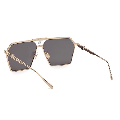 Philipp Plein SPP076M STUD - 0301 - 66 Sonnenbrillen Roségold Eckig