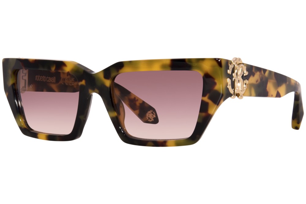 Roberto Cavalli SRC016 - 0AGG - 55 Sonnenbrillen Havanna Cat Eye