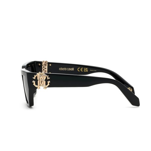 Roberto Cavalli SRC016 - 0700 - 55 Sonnenbrillen Schwarz Cat Eye