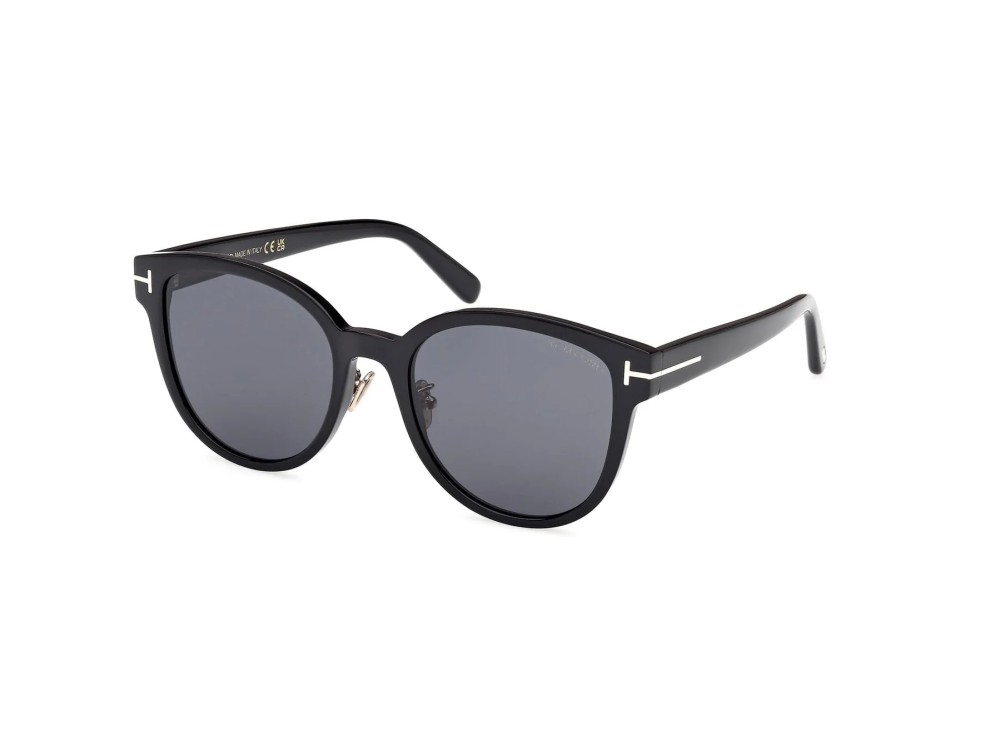 Tom Ford FT1137-K ECO - 01A - 55 Sonnenbrillen Schwarz Kissenform (Abgerundet)