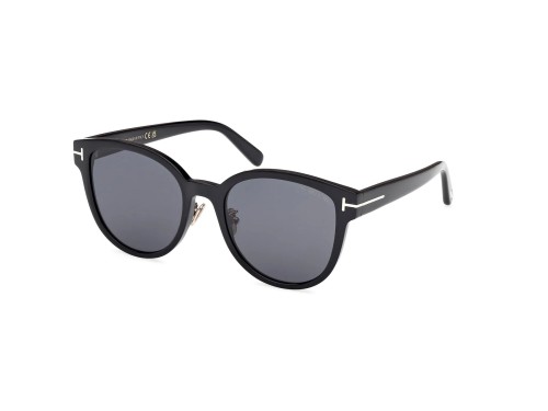 Tom Ford FT1137-K ECO - 01A - 55 Sonnenbrillen Schwarz Kissenform (Abgerundet)