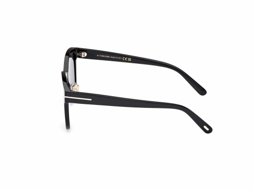Tom Ford FT1137-K ECO - 01A - 55 Sonnenbrillen Schwarz Kissenform (Abgerundet)