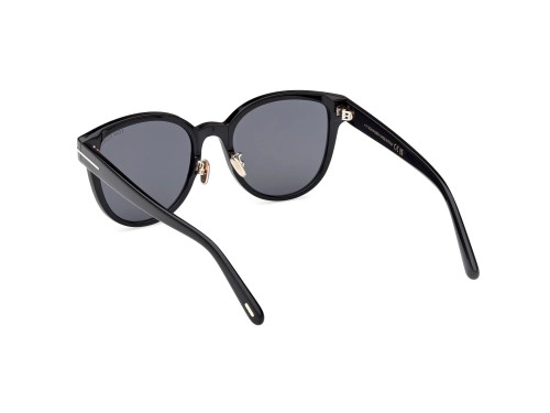 Tom Ford FT1137-K ECO - 01A - 55 Sonnenbrillen Schwarz Kissenform (Abgerundet)