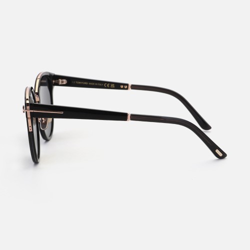 Tom Ford FT1138-K - 01A - 55 Sonnenbrillen Schwarz Kissenform (Abgerundet)