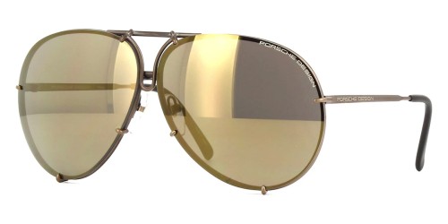 Porsche Design P8478 - E - 60 Sonnenbrillen Braun Pilot (Aviator)