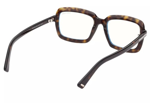 Tom Ford TF5767-B - 052 - 53 - MIT BLAU-VIOLETTEM LICHTFILTER-GLÄSERN Brillenfassungen Eckig