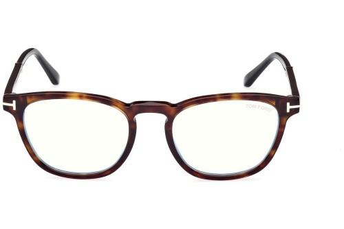 Tom Ford TF5890-B ECO - 056 - 51 Brillenfassungen Havanna Abgerundet