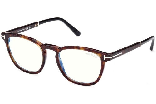 Tom Ford TF5890-B ECO - 056 - 51 Brillenfassungen Havanna Abgerundet