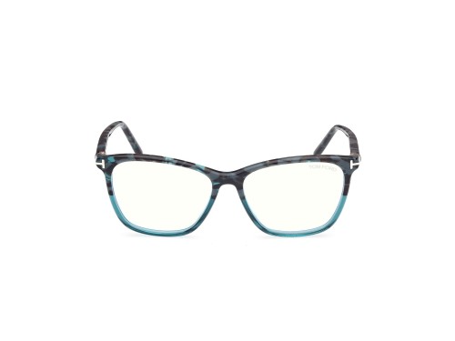 Tom Ford TF5989-F-B - 055 - 55 - MIT BLAU-VIOLETTEM LICHTFILTER-GLÄSERN Brillenfassungen Eckig