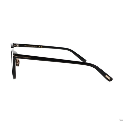 Tom Ford TF5998-K-B ECO - 001 - 51 - MIT BLAU-VIOLETTEM LICHTFILTER-GLÄSERN Brillenfassungen Schwarz Kissenform (Abgerundet)