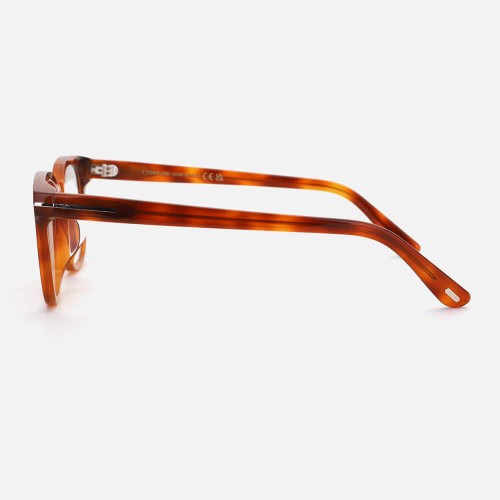 Tom Ford TF5999-K-B - 053 - 49 - MIT BLAU-VIOLETTEM LICHTFILTER-GLÄSERN Brillenfassungen Havanna Eckig