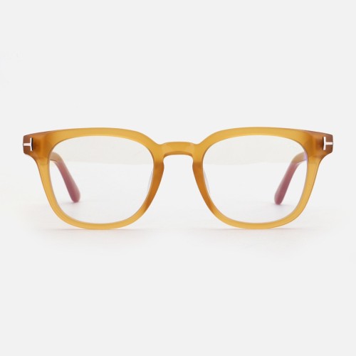 Tom Ford TF5999-K-B ECO 49 - 047 - 49 - MIT BLAU-VIOLETTEM LICHTFILTER-GLÄSERN Brillenfassungen Braun Eckig