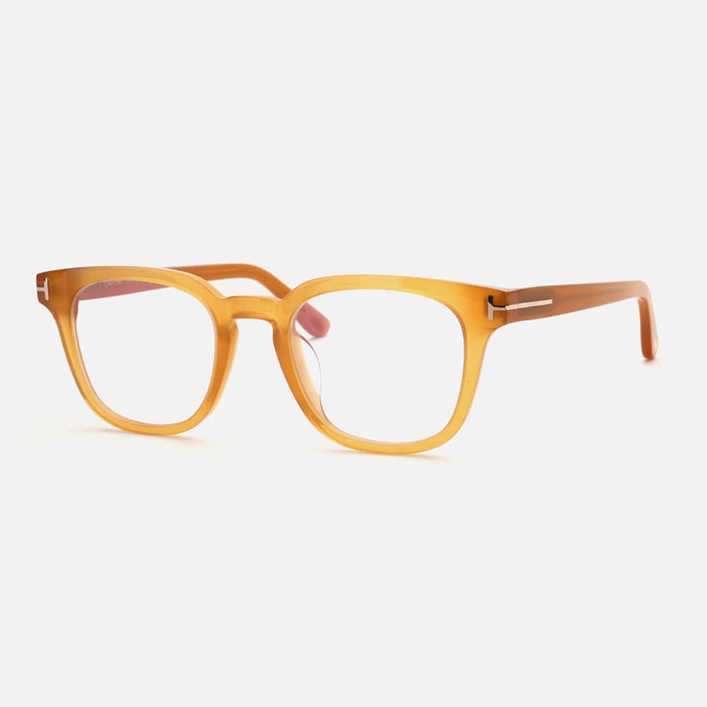 Tom Ford TF5999-K-B ECO 49 - 047 - 49 - MIT BLAU-VIOLETTEM LICHTFILTER-GLÄSERN Brillenfassungen Braun Eckig
