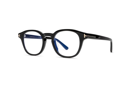 Tom Ford TF6000-K-B ECO - 001 - 49 Brillenfassungen Schwarz Kissenform (Abgerundet)