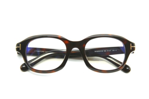Tom Ford TF6005-D-B - 052 - 51 - MIT BLAU-VIOLETTEM LICHTFILTER-GLÄSERN Brillenfassungen Eckig