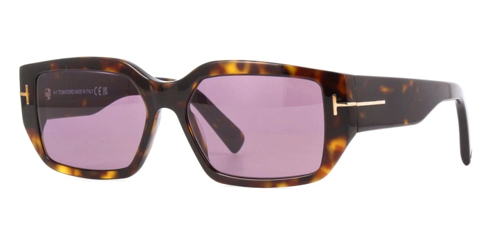 Tom Ford FT0989 ECO SILVANO-02 - 52Y - 56 Sonnenbrillen Havanna Eckig