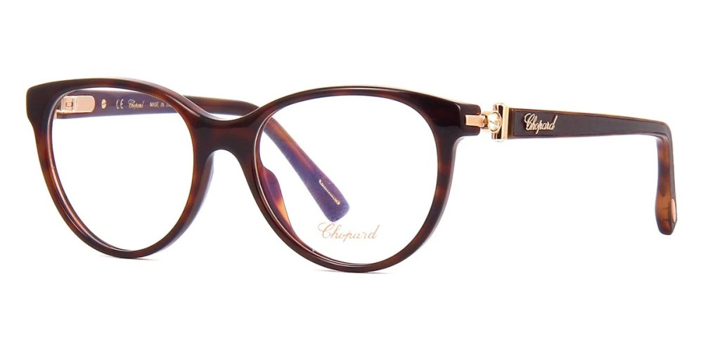 Chopard VCH268S - 09XK - 53 Brillenfassungen Braun Kissenform (Abgerundet)