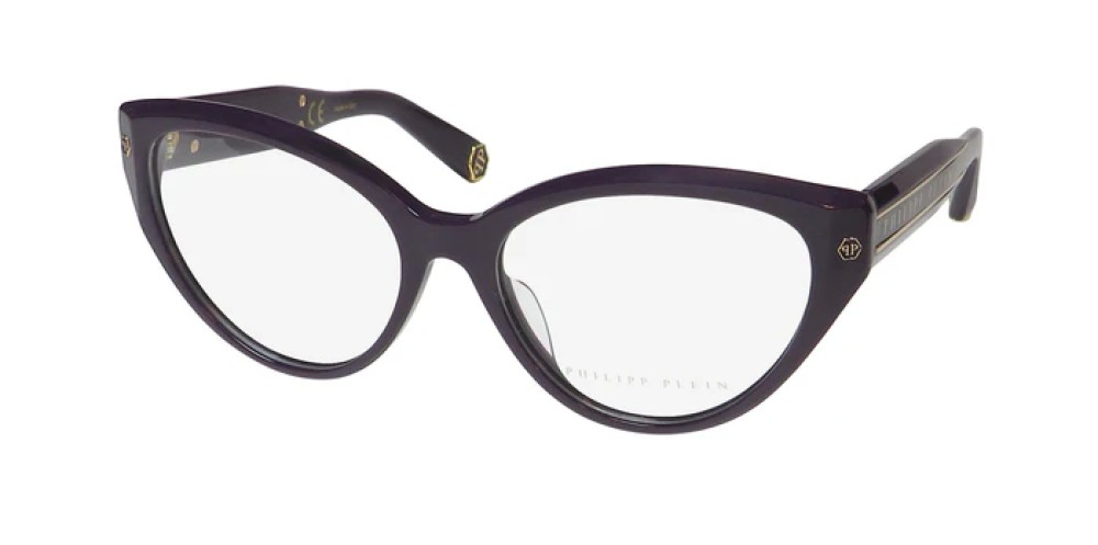 Philipp Plein VPP052 CATEYES - 09NU - 54 Brillenfassungen Lila Cat Eye