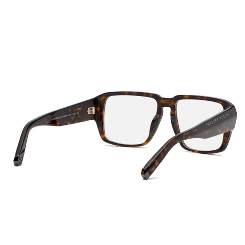 Philipp Plein VPP081 HEXAGON - 0722 - 55 Brillenfassungen Havanna Eckig
