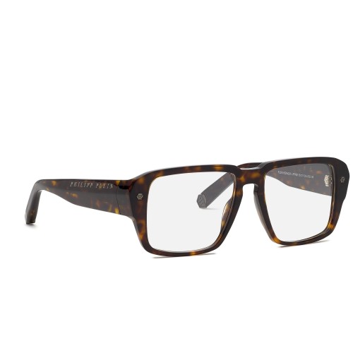 Philipp Plein VPP081 HEXAGON - 0722 - 55 Brillenfassungen Havanna Eckig