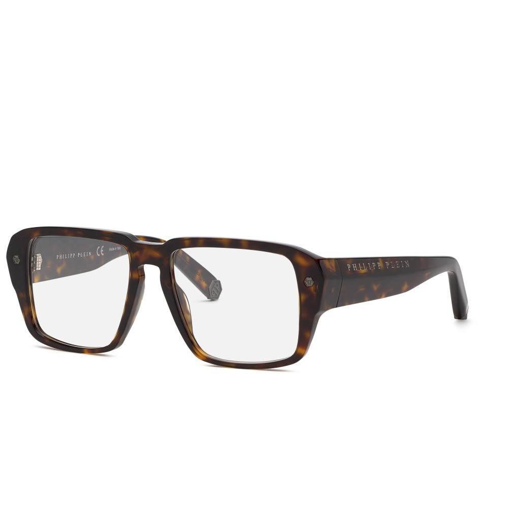 Philipp Plein VPP081 HEXAGON - 0722 - 55 Brillenfassungen Havanna Eckig
