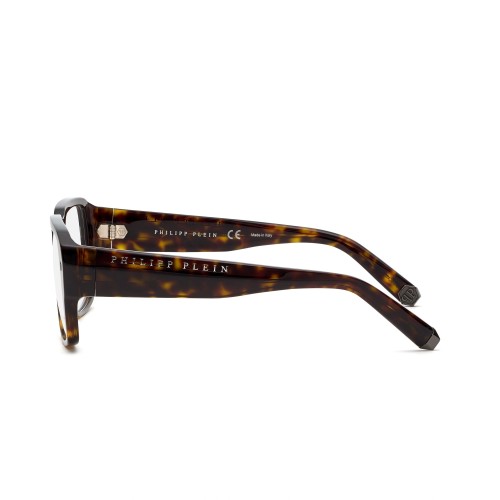 Philipp Plein VPP081 HEXAGON - 0722 - 55 Brillenfassungen Havanna Eckig