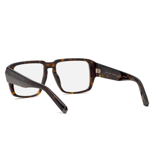 Philipp Plein VPP081 HEXAGON - 0722 - 55 Brillenfassungen Havanna Eckig