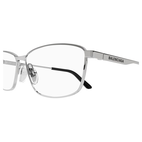 Balenciaga BB0281O - 003 - 60 Brillenfassungen Silber Eckig