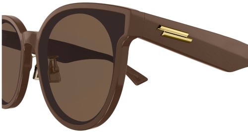 Bottega Veneta BV0304SK - 005 - 66 Sonnenbrillen Braun Kissenform (Abgerundet)