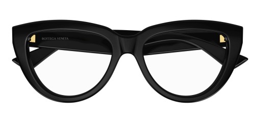 Bottega Veneta BV1259O - 001 - 54 Brillenfassungen Schwarz Kissenform (Abgerundet)
