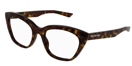 Balenciaga BB0219O - 002 - 51 Brillenfassungen Havana Cat Eye