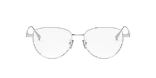 Fendi FE50109F - 016 - 52 Brillenfassungen Silber Kissenform (Abgerundet)