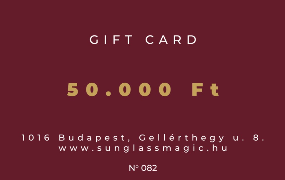Sunglass Magic Ajándékkártya 50.000 Ft Geschenkkarte