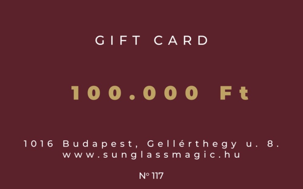Sunglass Magic Ajándékkártya 100.000 Ft Geschenkkarte