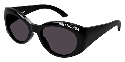 Balenciaga BB0267S - 001 - 57 Sonnenbrillen Schwarz Oval