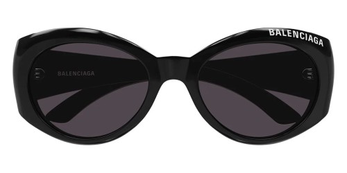 Balenciaga BB0267S - 001 - 57 Sonnenbrillen Schwarz Oval