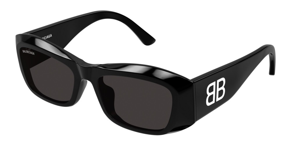 Balenciaga BB0397SA - 001 - 54 Sonnenbrillen Schwarz Eckig